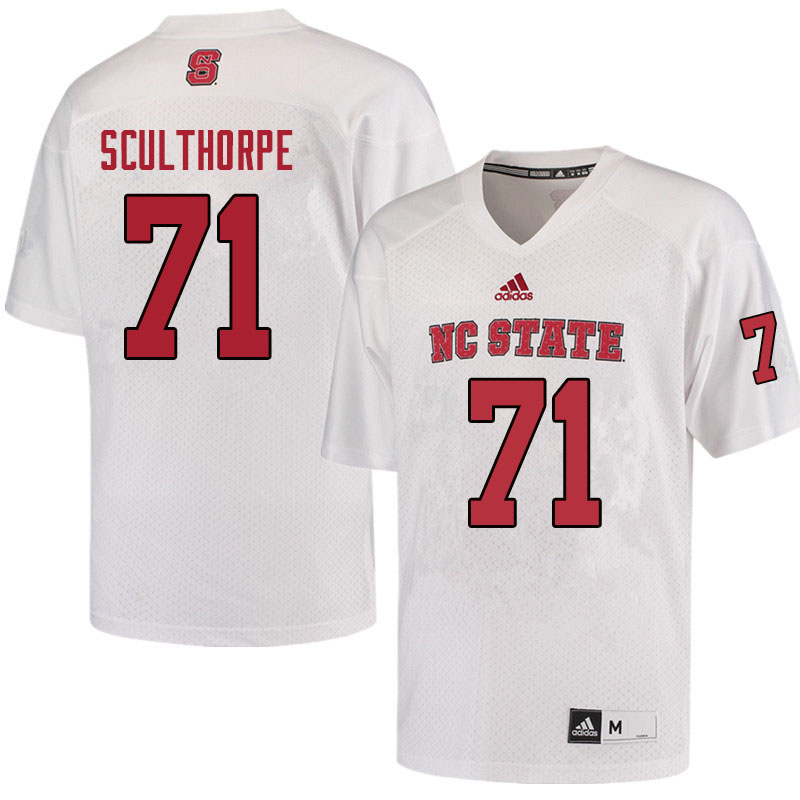 Men #71 Joe Sculthorpe NC State Wolfpack College Football Jerseys Sale-Red